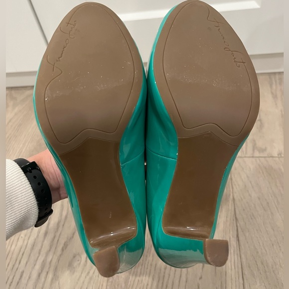 Franco Sarto green teal women’s heels size 6.5 - Picture 5 of 6